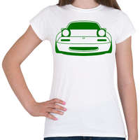 printfashion Mazda mx-5 Zöld - Női póló - Fehér