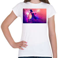 printfashion Michael-Jackson-Wallpaper-HD - Női póló - Fehér