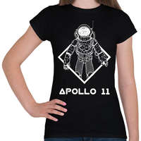 printfashion Apollo 11 - Női póló - Fekete