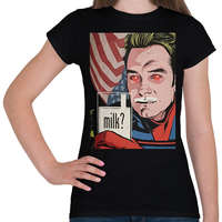 printfashion Milk? - Homelander - Női póló - Fekete