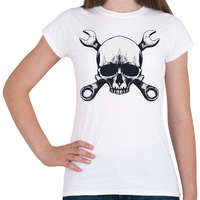 printfashion Koponya és szerszámok Skull tool - Női póló - Fehér