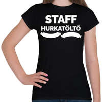 printfashion Hurkatöltő Staff - Női póló - Fekete
