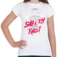 printfashion Safety first - Női póló - Fehér