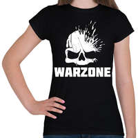 printfashion Warzone fejlövés - Női póló - Fekete