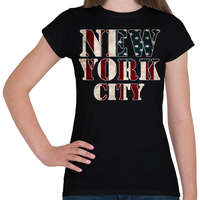 printfashion New York City - Női póló - Fekete