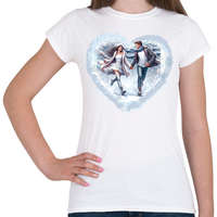printfashion Téli szerelem - Női póló - Fehér