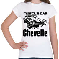printfashion muscle car 1970 chevelle - Női póló - Fehér