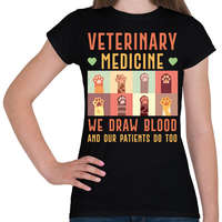 printfashion Veterinary medicine - Állatgyógyászat - Női póló - Fekete