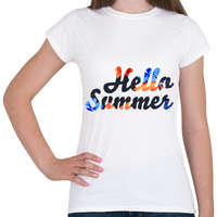 printfashion Hello Summer / Hello Nyár - Női póló - Fehér