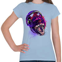 printfashion Vad zenék - Női póló - Világoskék