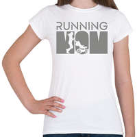 printfashion Running mom - Női póló - Fehér