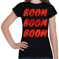 printfashion boom boom boom - Női póló - Fekete