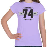 printfashion b-day-74-dark-lightgrey - Női póló - Viola