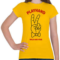 printfashion Playboy hand - Női póló - Sárga