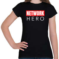 printfashion NETWORK HERO - Női póló - Fekete