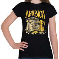 printfashion Arab kávé - Női póló - Fekete