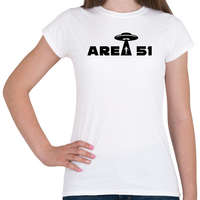 printfashion Area 51 - Női póló - Fehér
