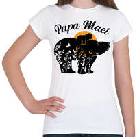 printfashion Papa maci - Női póló - Fehér