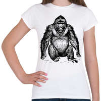 printfashion Gorilla - Női póló - Fehér