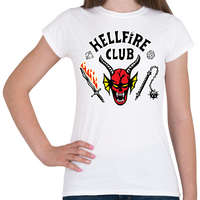 printfashion Hellfire Club (Sötét pólóra is) - Női póló - Fehér