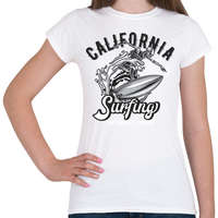 printfashion Szörf 02 - California Surfing - Női póló - Fehér