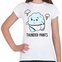printfashion Thunder-pants - Női póló - Fehér