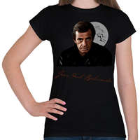 printfashion Jean-Paul Belmondo - Női póló - Fekete
