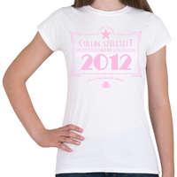 printfashion csillag-2012-pink - Női póló - Fehér