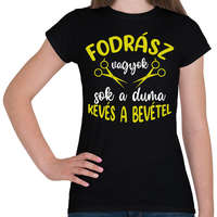 printfashion Fodrász vagyok, sok a duma - Női póló - Fekete