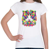 printfashion Cat - Női póló - Fehér