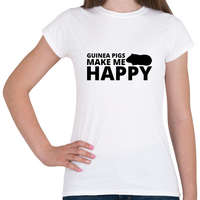 printfashion Guinea pigs make me happy - Női póló - Fehér