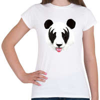 printfashion Kiss of a panda - Női póló - Fehér