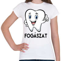 printfashion Fogászat - Női póló - Fehér