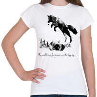 printfashion Quick brown fox - Női póló - Fehér