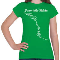 printfashion Passo dello Stelvio - Női póló - Zöld