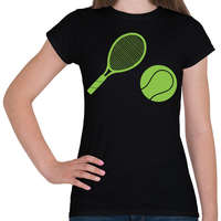 printfashion tenisz - Női póló - Fekete