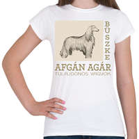 printfashion Büszke tulajdonos - Afgán agár - Női póló - Fehér