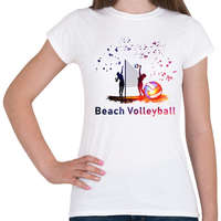 printfashion Beach Volleyball - Női póló - Fehér