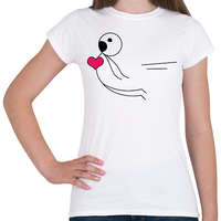 printfashion Mágneses vonzás - Férfi - Női póló - Fehér