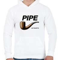 printfashion Pipe- Nike - Férfi kapucnis pulóver - Fehér