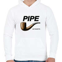 printfashion Pipe- Nike - Férfi kapucnis pulóver - Fehér