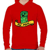 printfashion Aw man - Férfi kapucnis pulóver - Piros