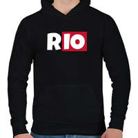 printfashion RIO - Férfi kapucnis pulóver - Fekete