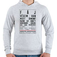 printfashion F Á J - Férfi kapucnis pulóver - Sport szürke