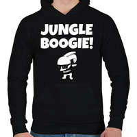 printfashion JUNGLE BOOGIE - Férfi kapucnis pulóver - Fekete