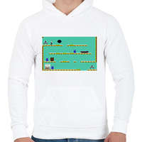 printfashion Impossible Mission - Férfi kapucnis pulóver - Fehér