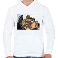 printfashion CoD König - Férfi kapucnis pulóver - Fehér