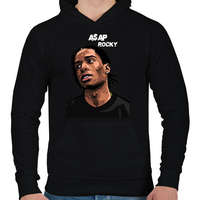 printfashion A$AP ROCKY - Férfi kapucnis pulóver - Fekete