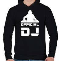 printfashion official dj - Férfi kapucnis pulóver - Fekete