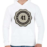 printfashion 41 - Férfi kapucnis pulóver - Fehér